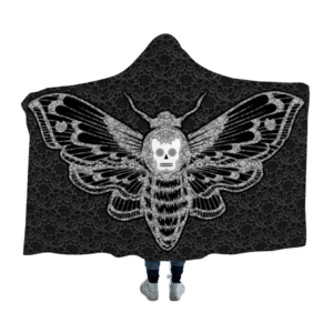 Death's Head Hawkmoth Hooded Blanket