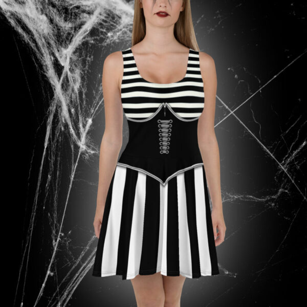Alt Clothing - Alternative Gothic Dress with Laced Corset