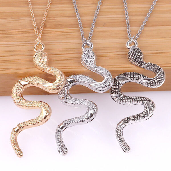 serpentine snake pendant necklace