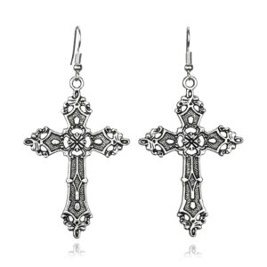 victorian-gothic-vintage-cross-earrings