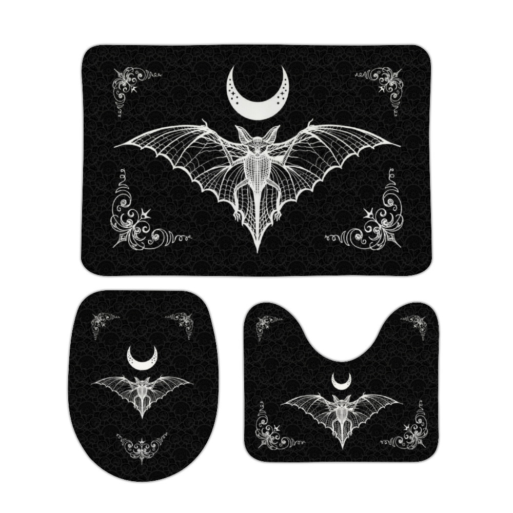 Victorian Gothic Bat and Crescent Moon Bath Mat Set - ALTstyled - Breaking  Fashion with Alternative, Punk and Gothic Decor, Apparel and Accessories