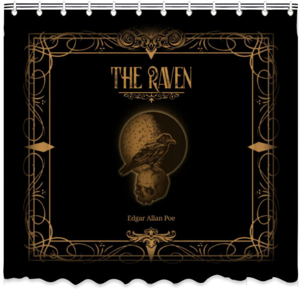 Edgar Allan Poe - The Raven - Gothic Shower Curtain