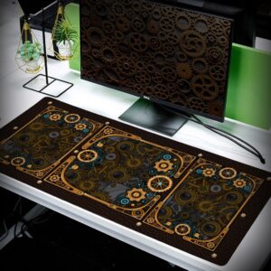 steampunk office decor - desk mat - mouse pad