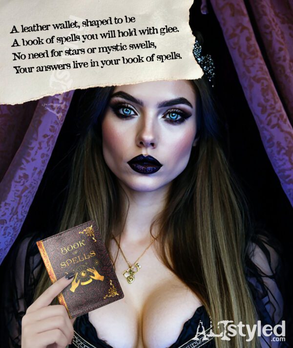 Book Wallet - Book of Spells - Crystal Ball - Grimoire V1 - Image 2