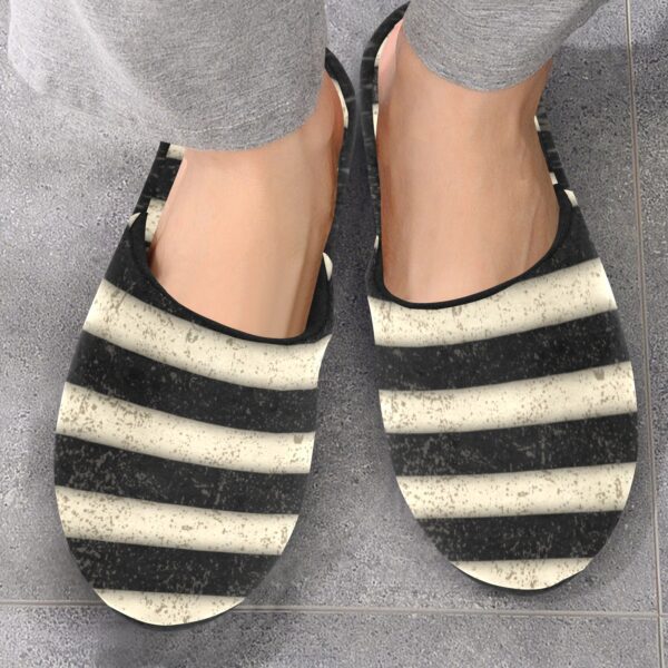 Gothic Distressed Stripes Slippers - Image 6