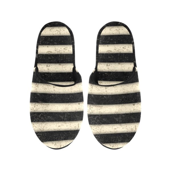 Gothic Distressed Stripes Slippers
